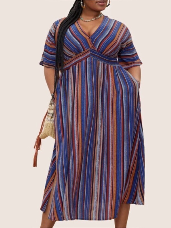 BloomChic Dresses & Skirts - Bloomchic - Stripped Dress (size 18-20)